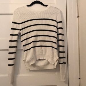 Open back striped sweater worn once!